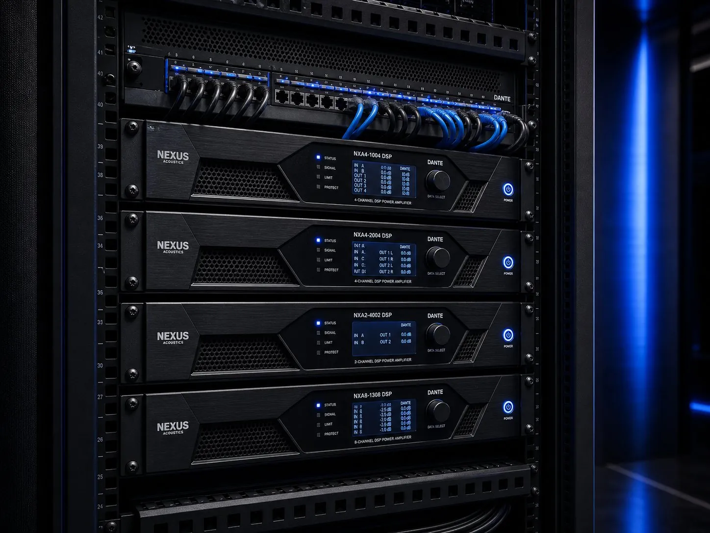 Rack ampli DANTE